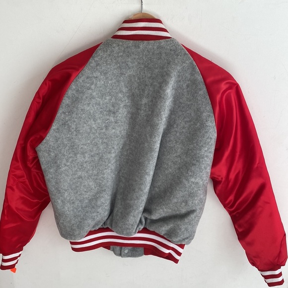 VTG 90’s Chalk Line Red Nylon Satin Fleece Unisex Jacket, Sz 18/20, NWT - Picture 7 of 9